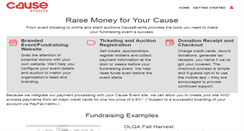 Desktop Screenshot of causeevents.com